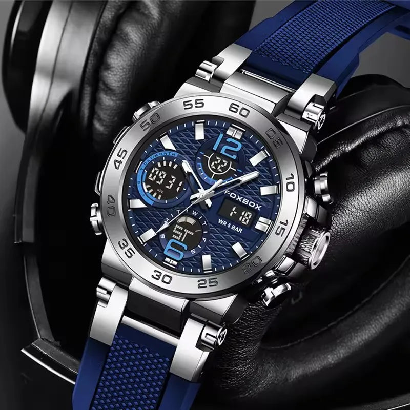 Luxury LED Display Men Wristwatch