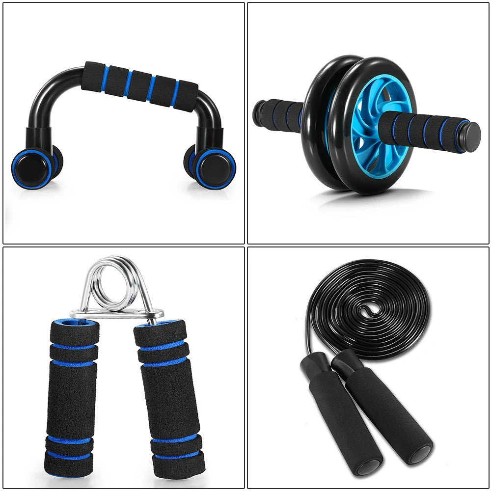 Tomshoo Gym Set Ab Roller No Noise Abdominal Wheel Ab Roller Stretch Trainer For Arm Waist Leg