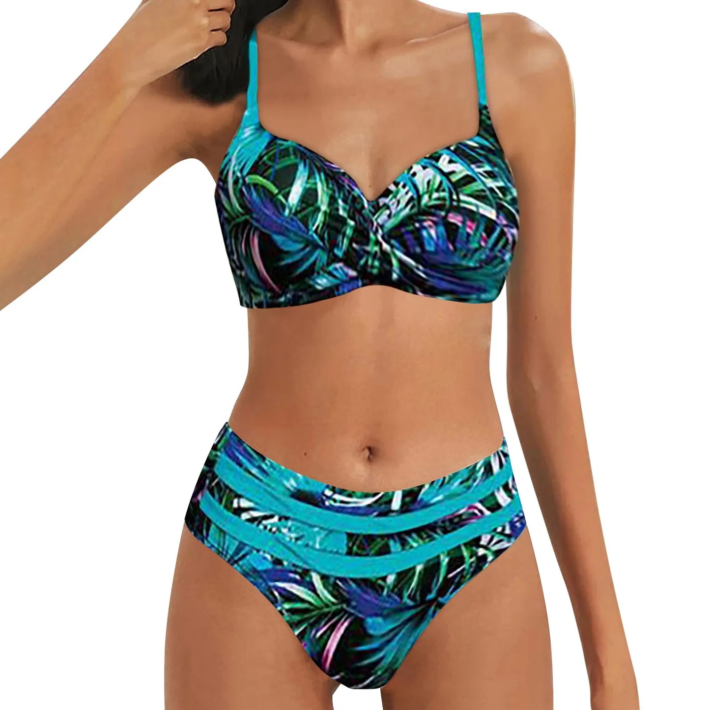Women'S Push Up Print Bikini