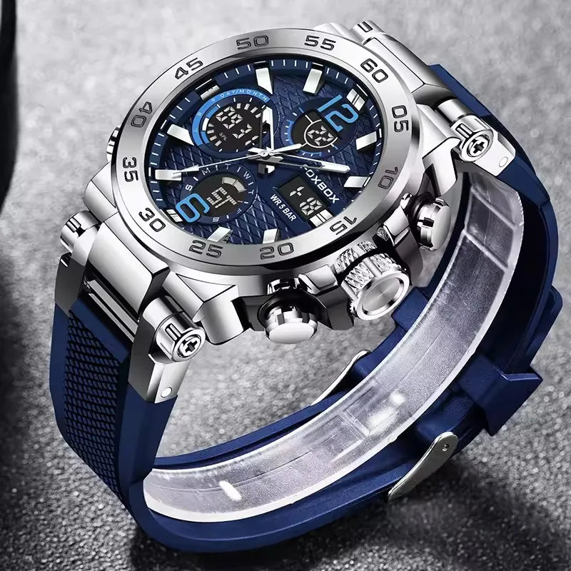 Luxury LED Display Men Wristwatch