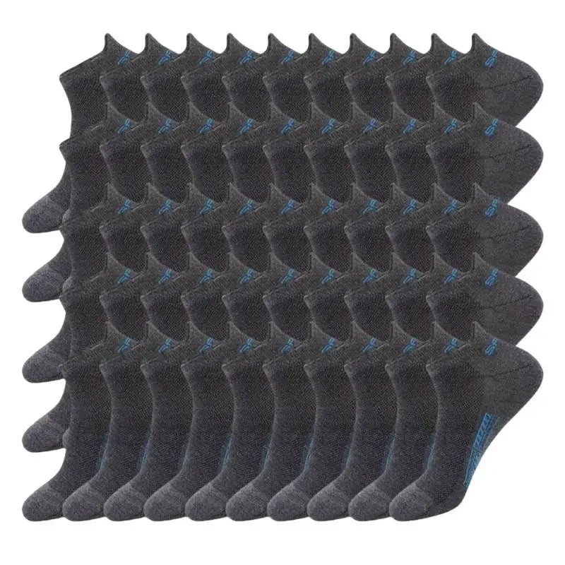 50 pairs of socks Men's hosiery ear lift waist waist boat socks