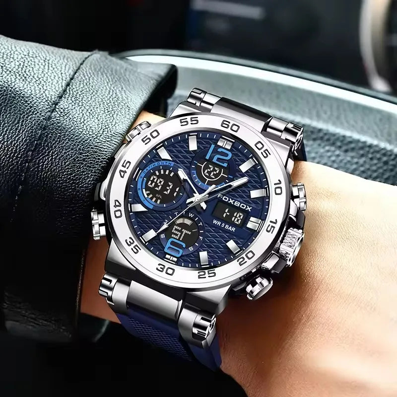 Luxury LED Display Men Wristwatch