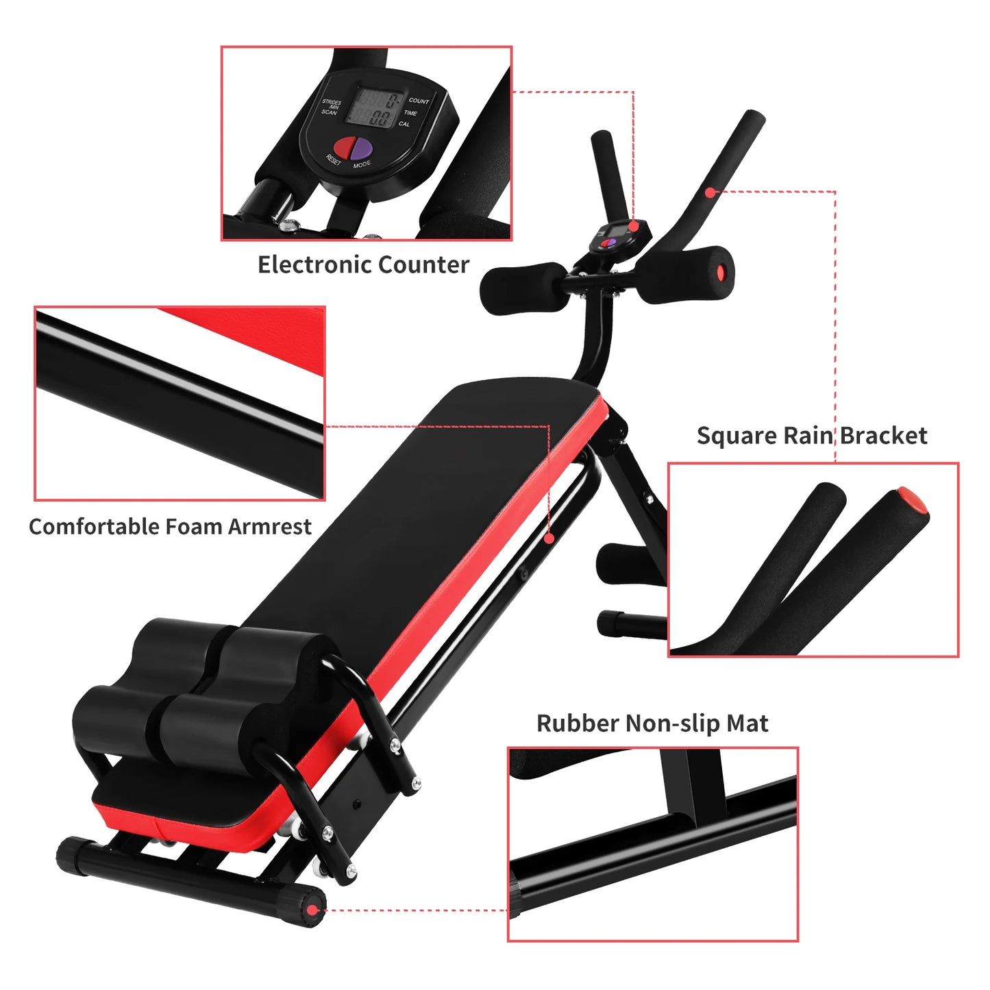 Ab Workout Equipment Machine for Stomach Workout Foldable