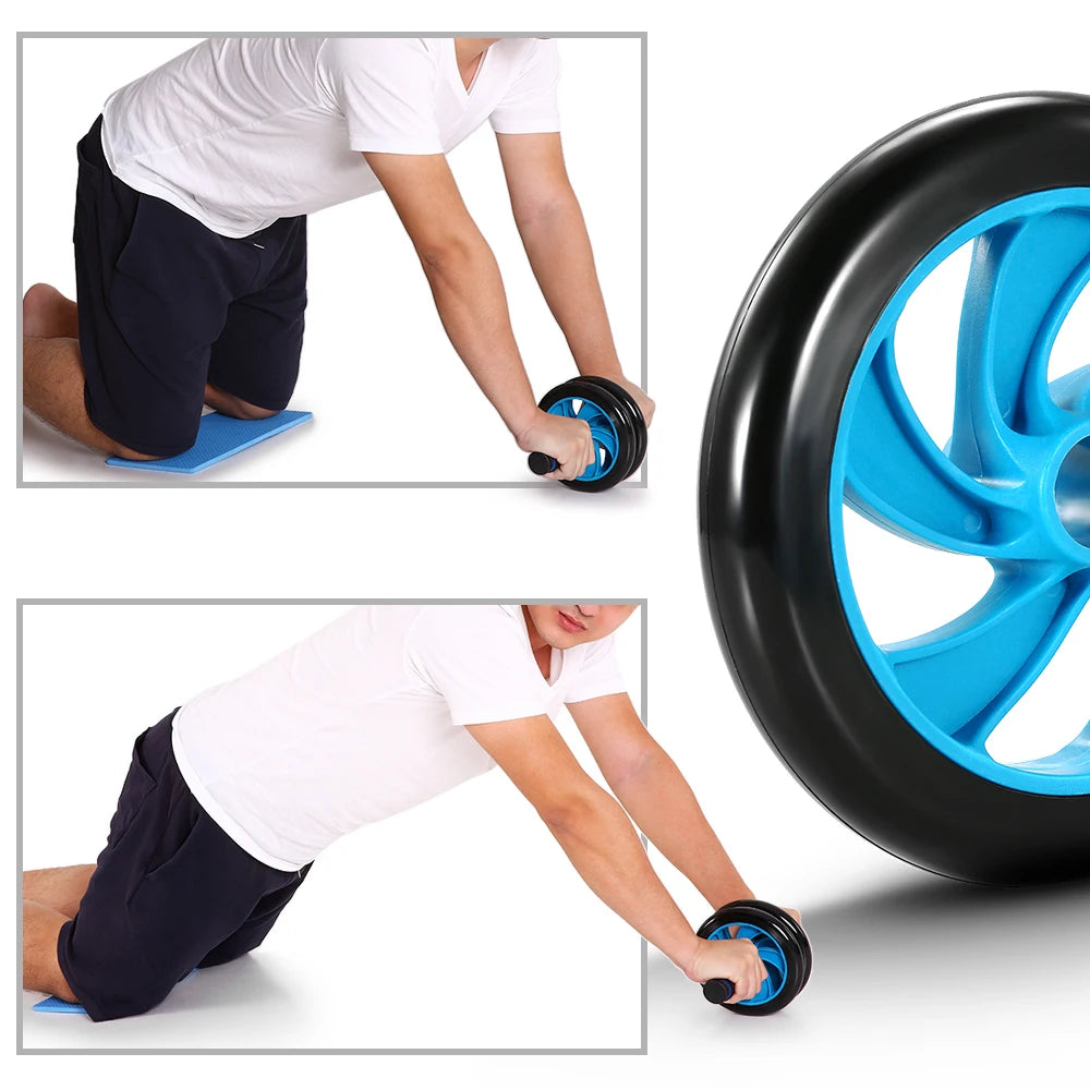 Tomshoo Gym Set Ab Roller No Noise Abdominal Wheel Ab Roller Stretch Trainer For Arm Waist Leg