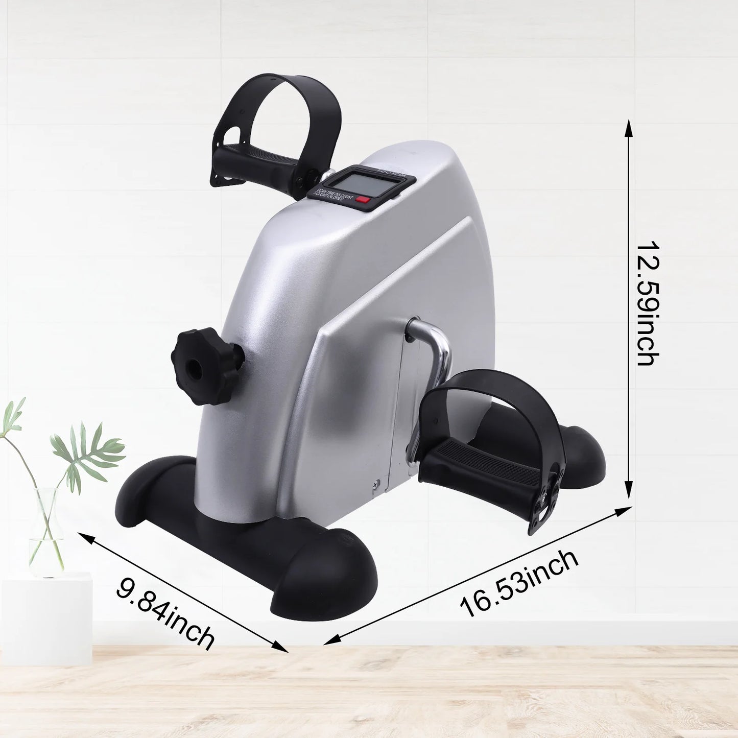Mini Pedal Exercise Bike Portable Fitness Cycling Exerciser Under Desk