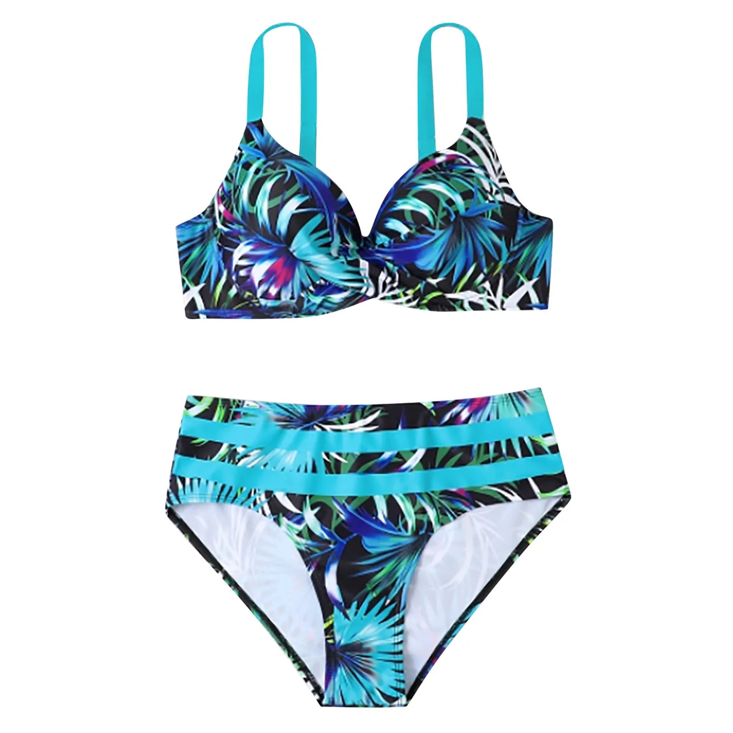 Women'S Push Up Print Bikini