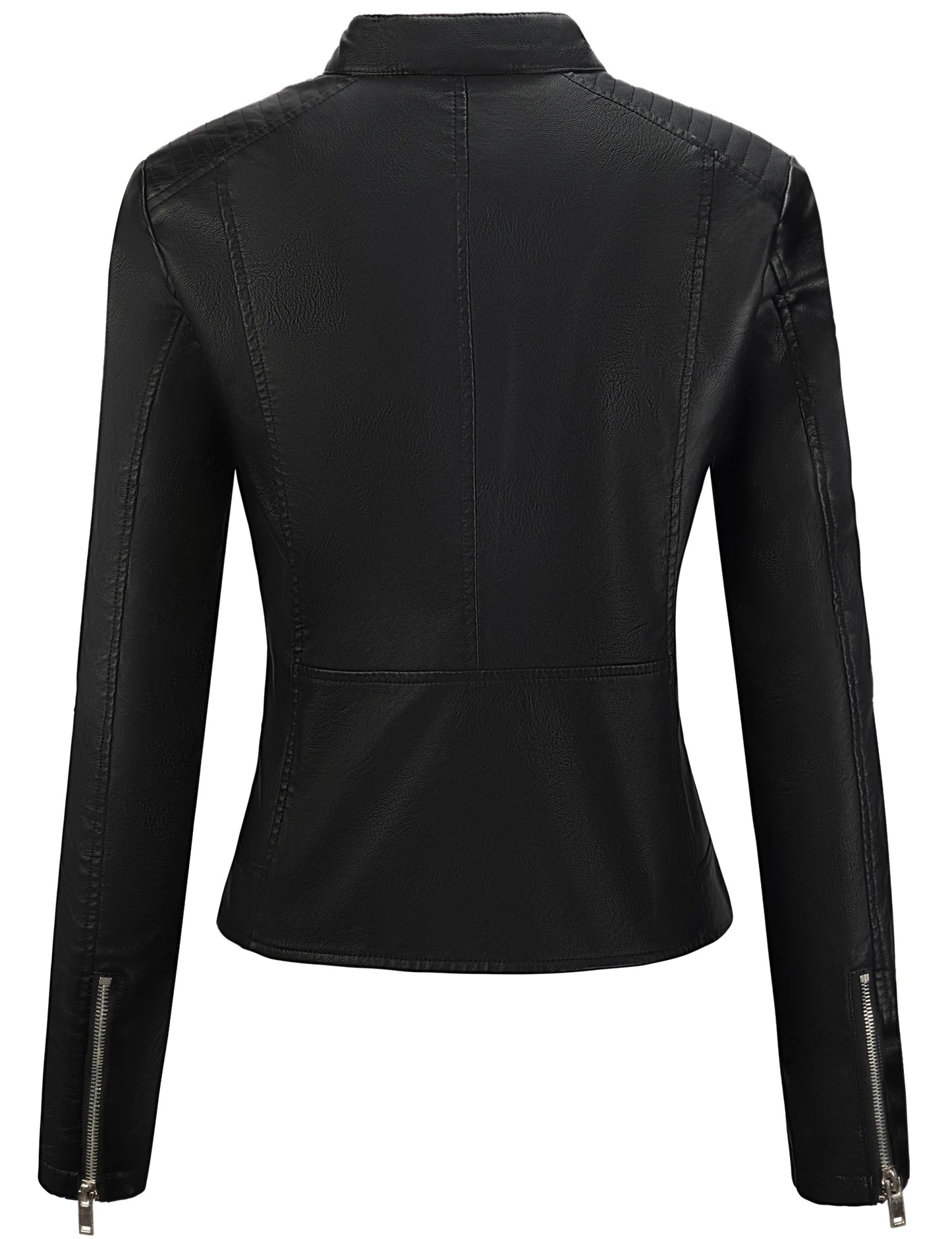 Women's Faux Leather Jacket Black
