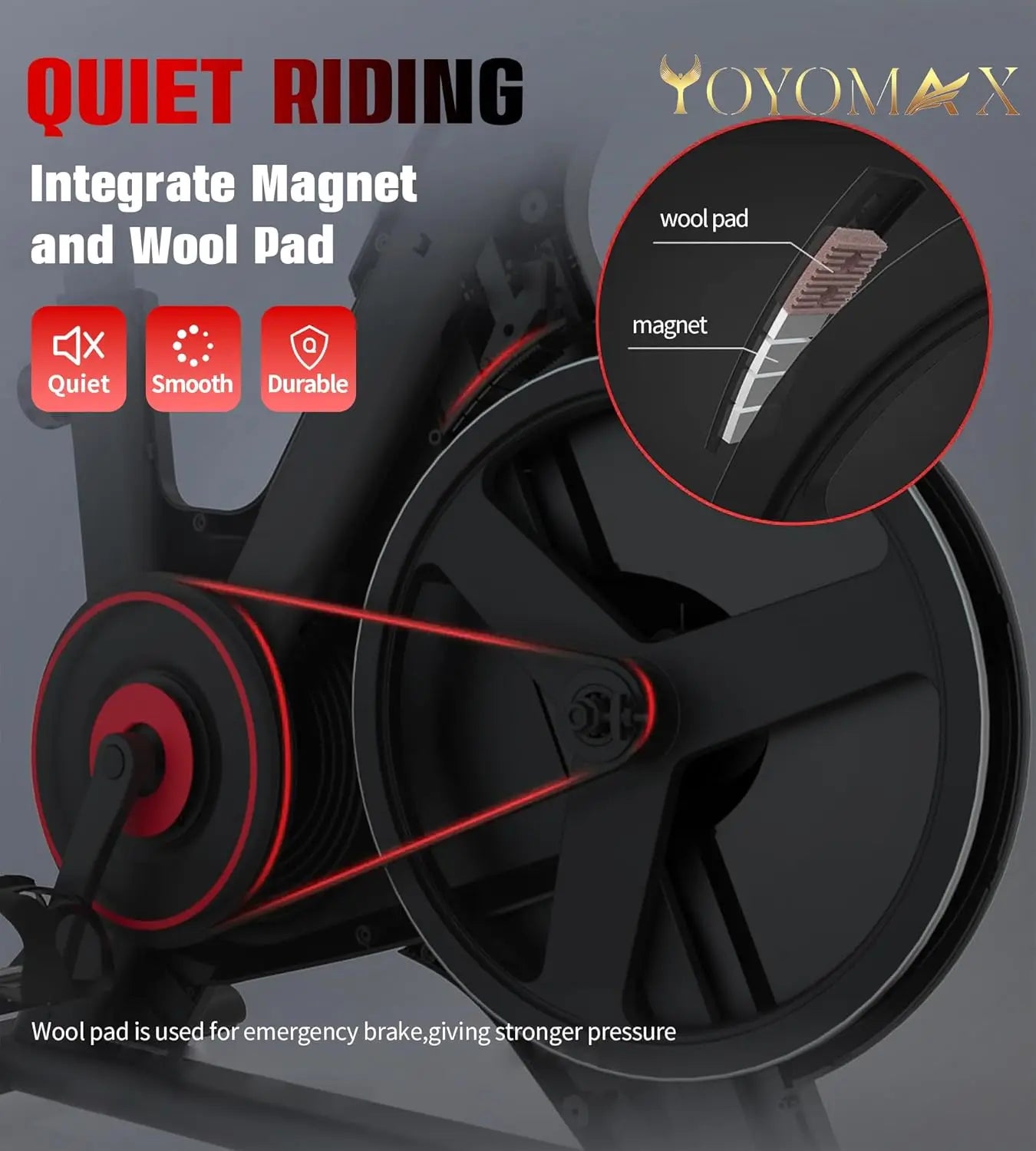 Exercise Bike, Indoor Cycling Bike/Magnetic Stationary Bike