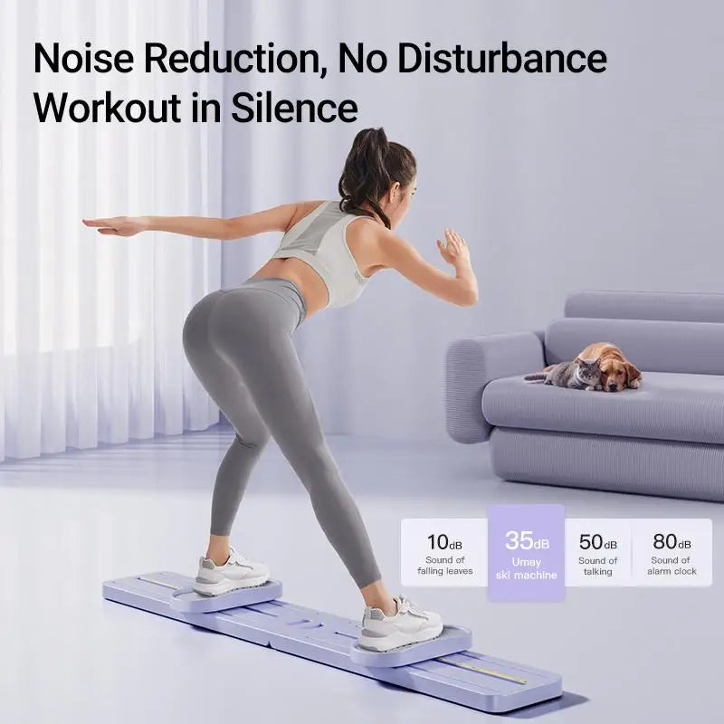 "Foldable 3-in-1 Ski Trainer: Leg, Pelvic & Hip Strengthener