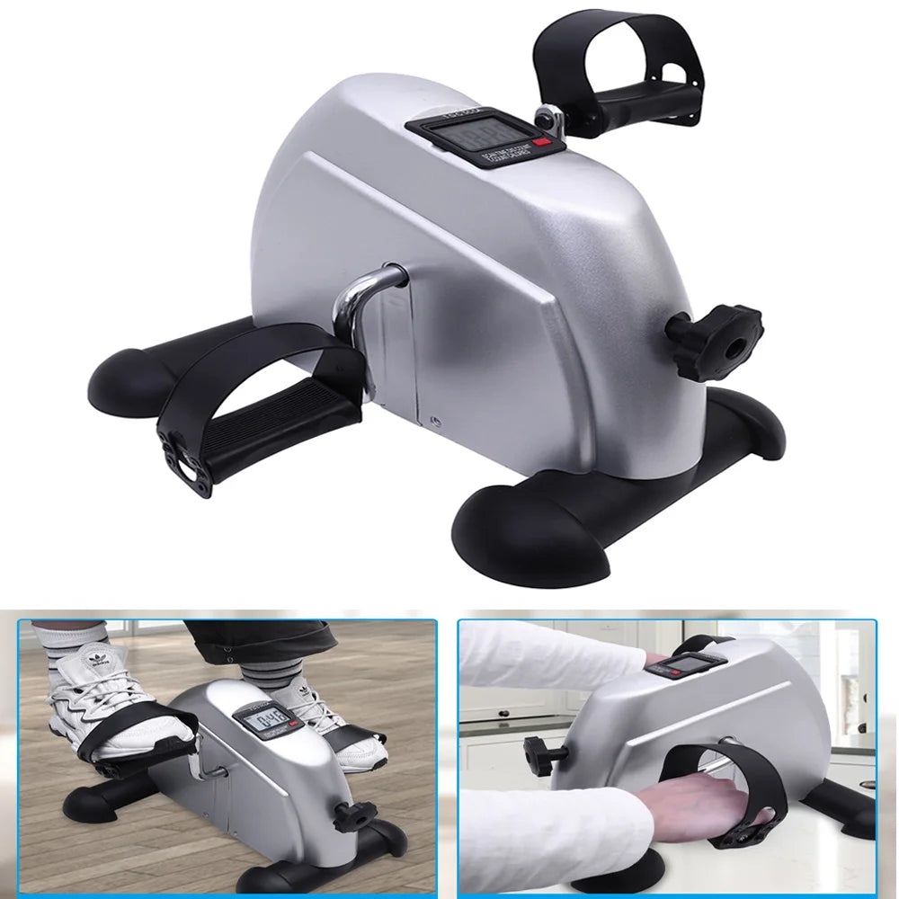 Mini Pedal Exercise Bike Portable Fitness Cycling Exerciser Under Desk