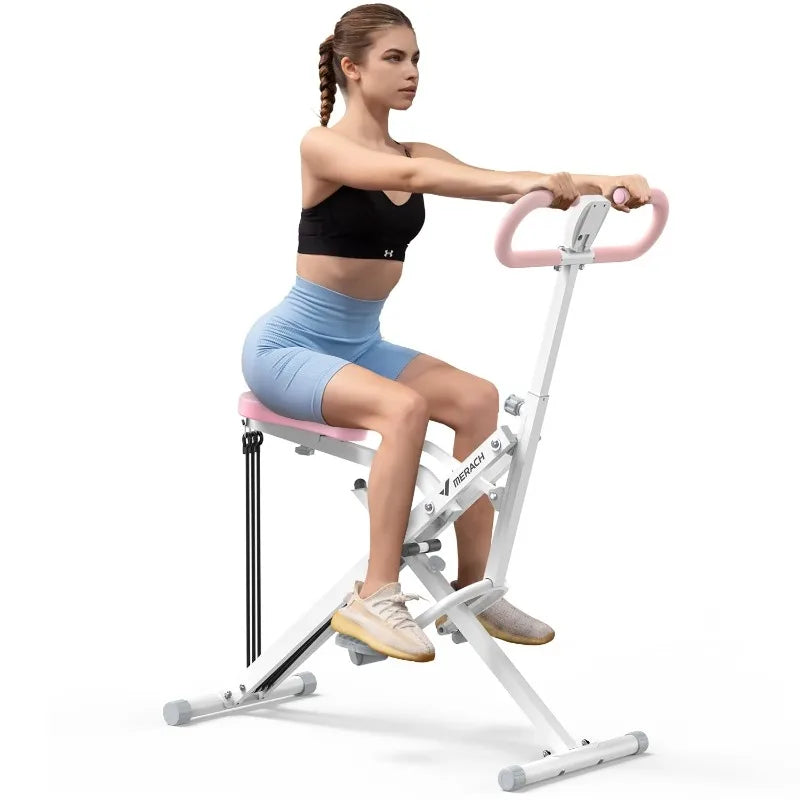 Adjustable Squat Assist Trainer Machine, 3 Tension Bands for Glutes & Quads