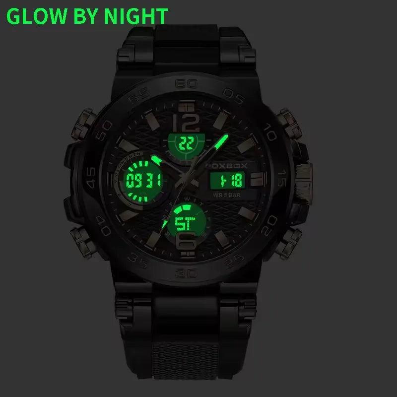 Luxury LED Display Men Wristwatch