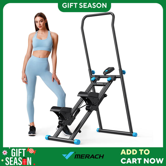 New Version Vertical Climber Machine Full-Body Workout Compact Folding