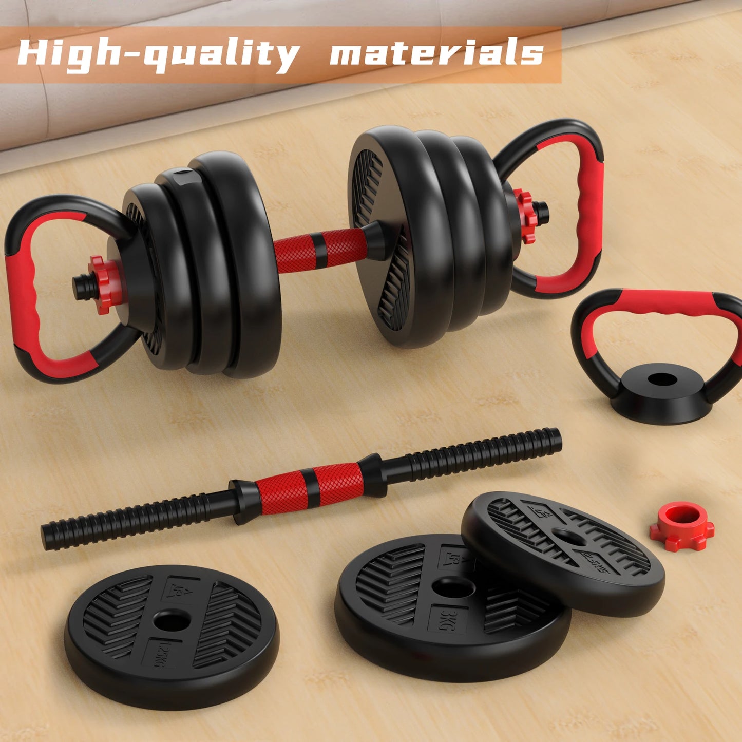 4 in 1 Adjustable Weight Dumbbell Set