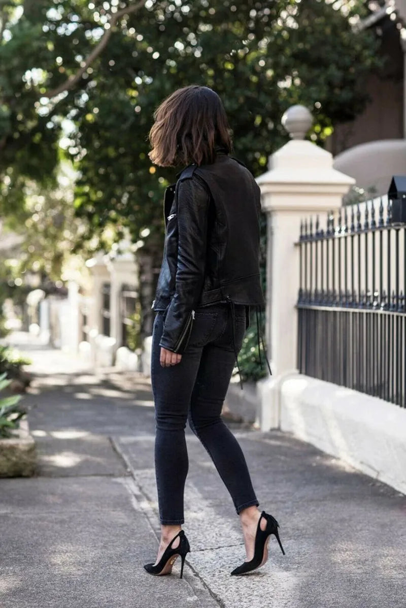 Women's Faux Leather Jacket