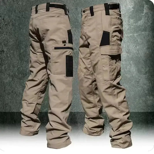 Wear Resistant Work Pant Man Multi-pocket Straight Cargo Trousers