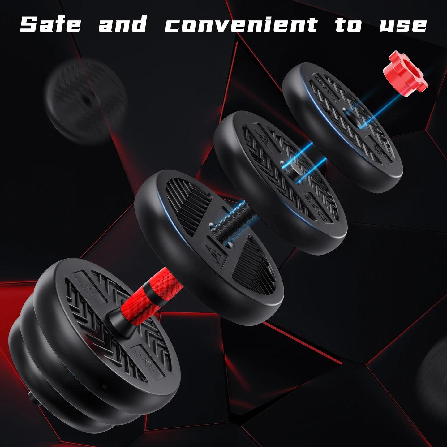 4 in 1 Adjustable Weight Dumbbell Set