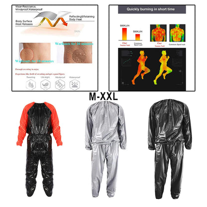 Hot Unisex Sauna Suit Heavy Duty Fitness Weight Loss