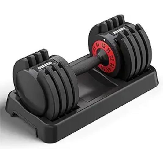 l 55LB Single Dumbbell 5 in 1 Free Weight Dumbbell with Anti-Slip Metal Handle