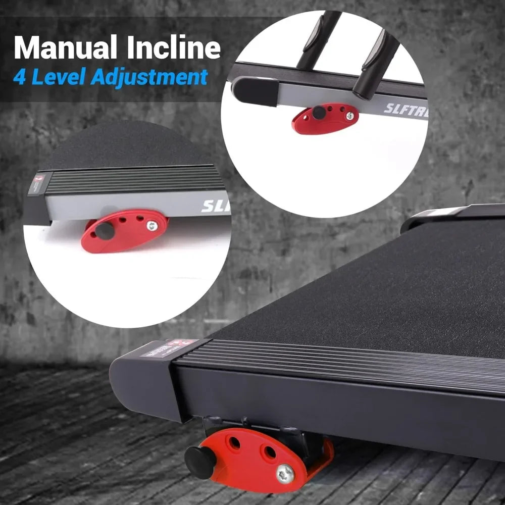Treadmill - Foldable Home Fitness Equipment with LCD for Walking & Running