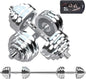 Fitness Dumbbells Set, Adjustable Weight Sets up to 44/66 lbs, with Metal Connecting Rod Used As Barbell