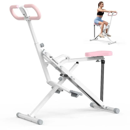 Adjustable Squat Assist Trainer Machine, 3 Tension Bands for Glutes & Quads
