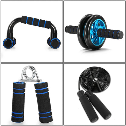 Tomshoo Gym Set Ab Roller No Noise Abdominal Wheel Ab Roller Stretch Trainer For Arm Waist Leg