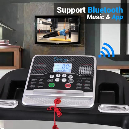 Treadmill - Foldable Home Fitness Equipment with LCD for Walking & Running