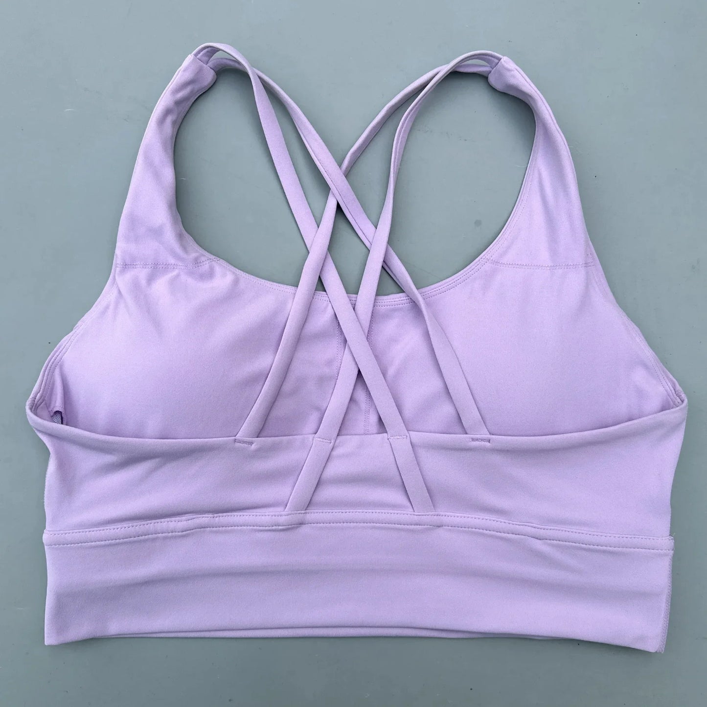 Solid Color Hot Sell Fitness Women Sport Bra Gym Yoga Vest Athletic Cross Sexy Tight Tank Top Workout Train Soft With Chest Pad