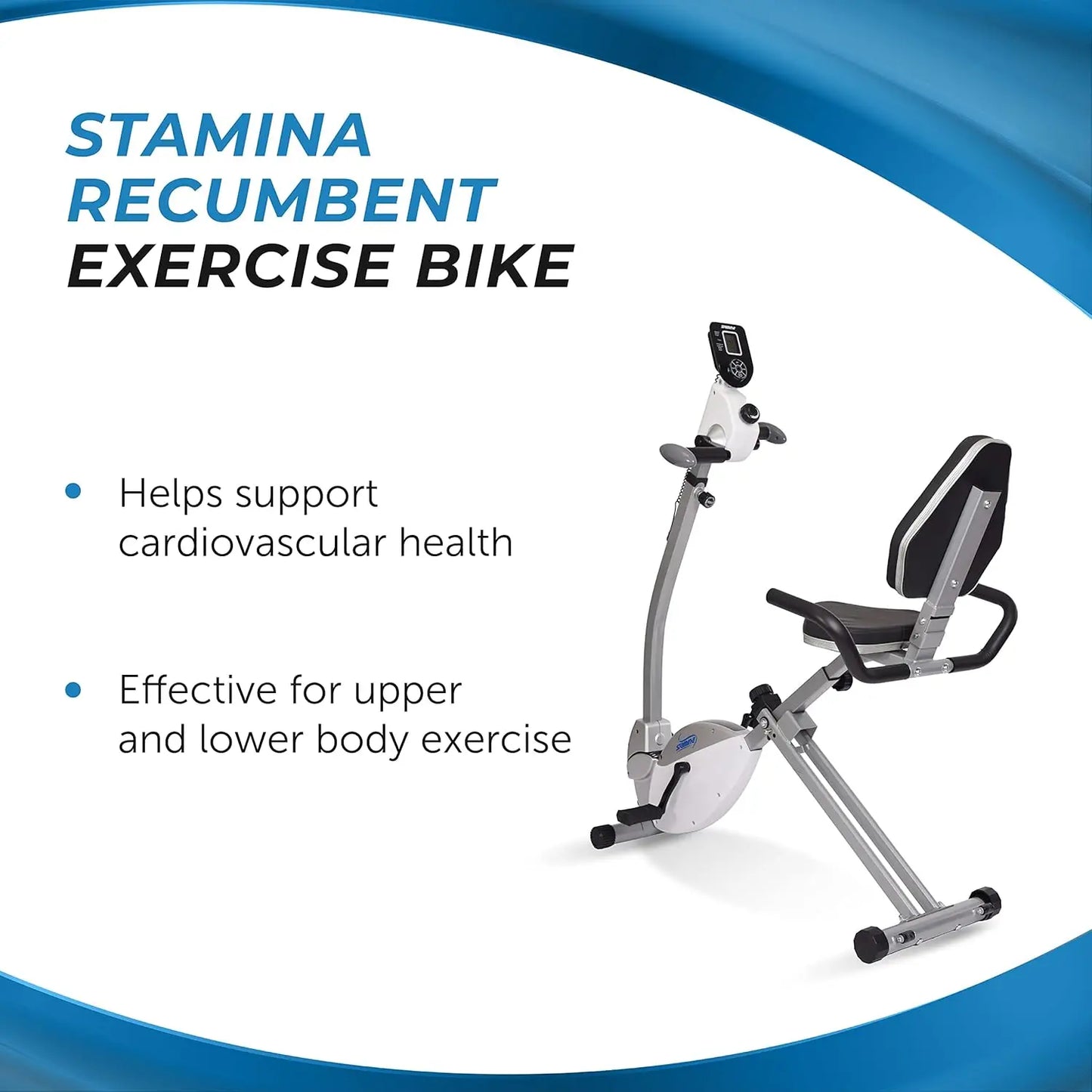 Recumbent Exercise Bike with Arm Workout