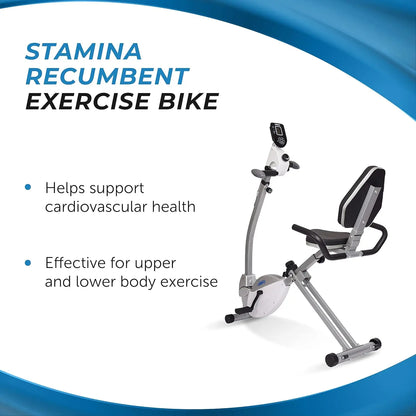 Recumbent Exercise Bike with Arm Workout