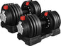 Adjustable Dumbbell Set 40LB/52.5LB/90LB  with Anti-Slip Handle