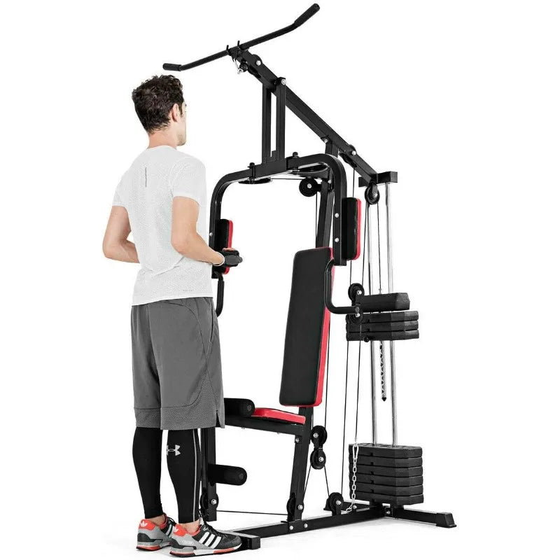 Multifunction Home Gym System Weight Training Exercise Workout Equipment