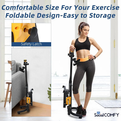 Pedal Exerciser for Elderly, Hand Arm Leg and Knee Exercise Bike, Adjustable Fitness Equipment
