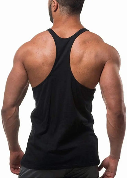 Men's Gym Stringer Tank Tops Bodybuilding T Shirts