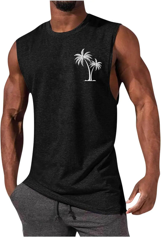 Men's Gym Workout Tank Tops Swim Beach Shirts