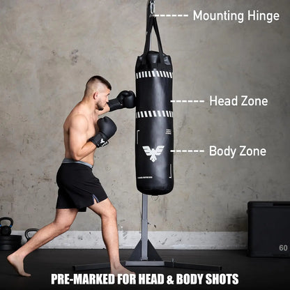 Adults Punching Bag Set 4ft Boxing Bag 12oz Gloves