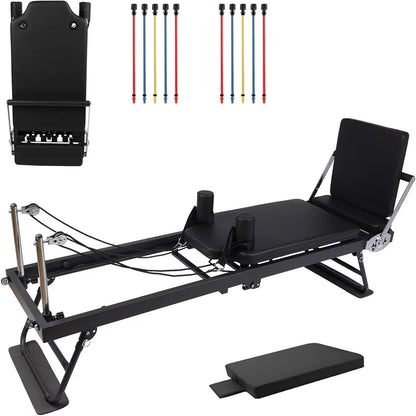 Pilates Reformer Machine 77" Foldable Pilates Equipment for Home Gym Workout