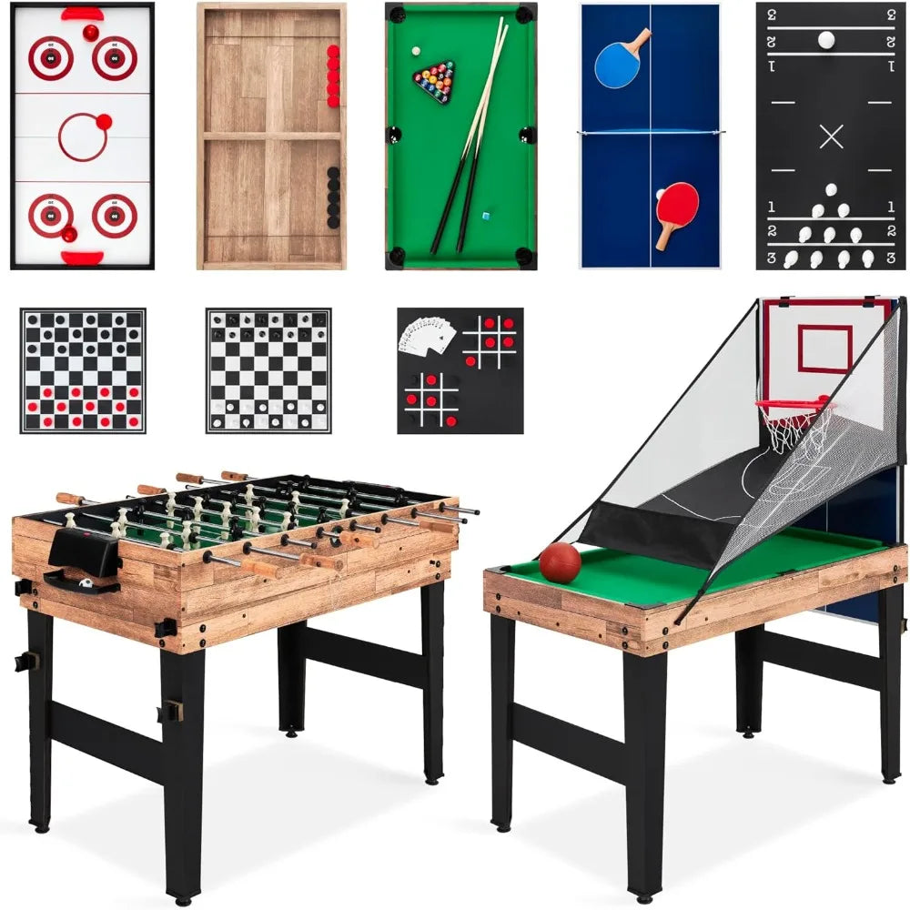 13-in-1 Combo Game Table Set for Home, Game Room