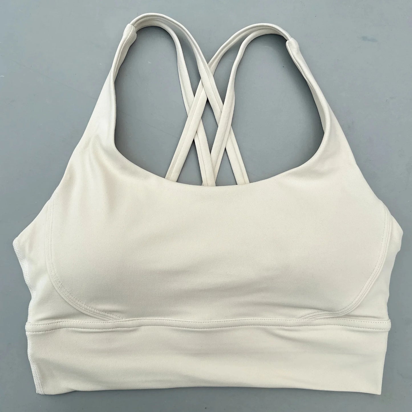Solid Color Fitness sport Bra Women Cross soft high strength