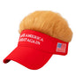 Trump 2024 Hat with Hair Embroidered Baseball Cap