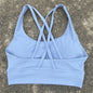 Solid Color Fitness sport Bra Women Cross soft high strength