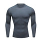 Men Compression Running T-shirt Fitness Tight Long Sleeve