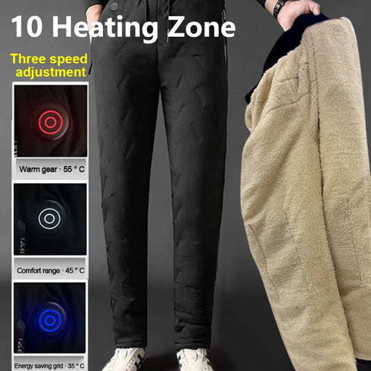 Unisex Heated Pants  3 Temperature Modes Waterproof Winter Clothing