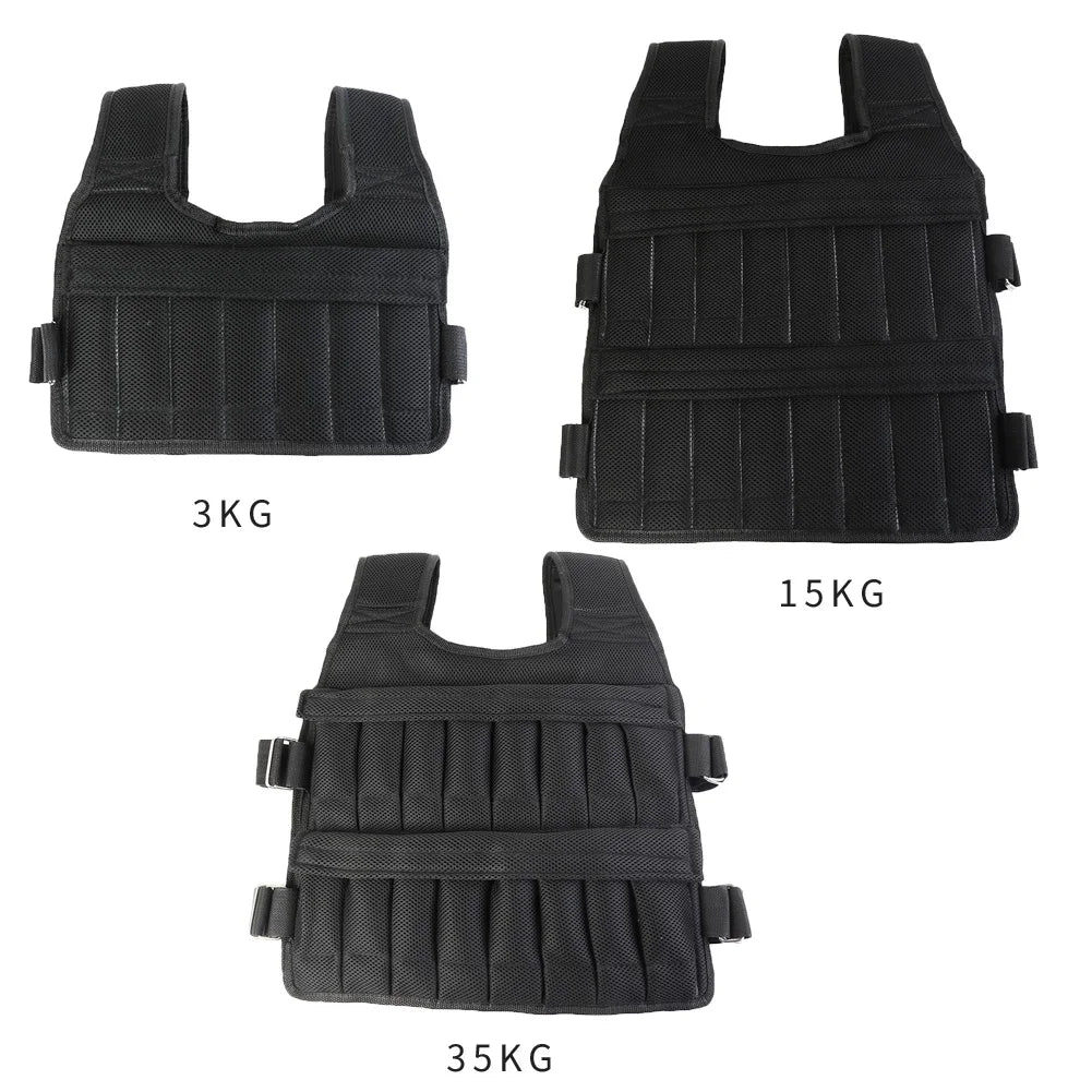 50-3kg Loading Weight Vest Jacket Sand Clothing