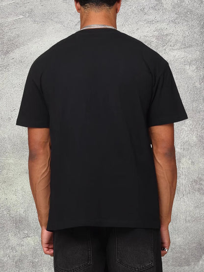 Men's 200g Cotton Black T-Shirt