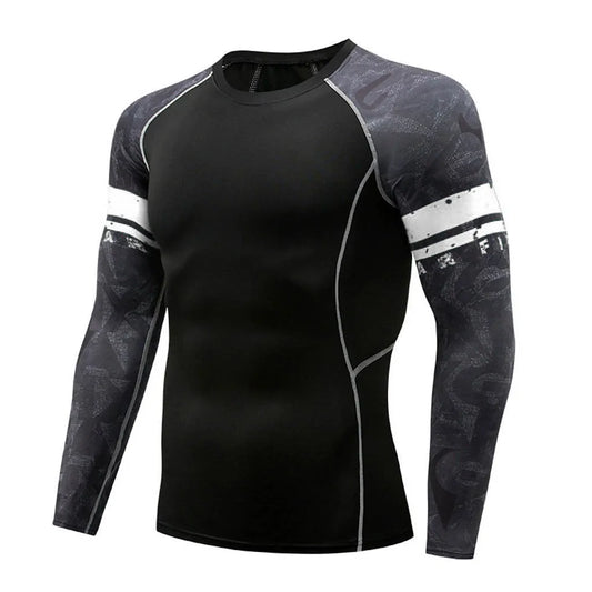 Mens Compression Muscle Fitness Sports Shirts