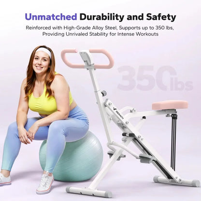 Adjustable Squat Assist Trainer Machine, 3 Tension Bands for Glutes & Quads