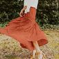High Waist Boho Women Maxi Skirts Elegant Beach Casual Vestido Summer Solid Harajuku Large Swing A Line Long Skirt Ruffles Jupes