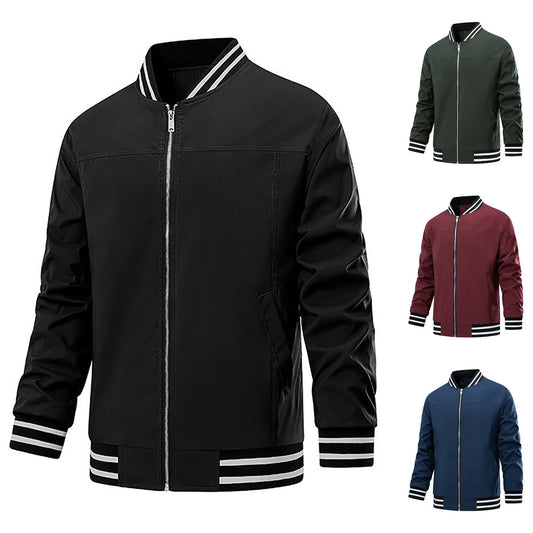 Waterproof Windproof Classic Fashion Zipper Baseball Jacket
